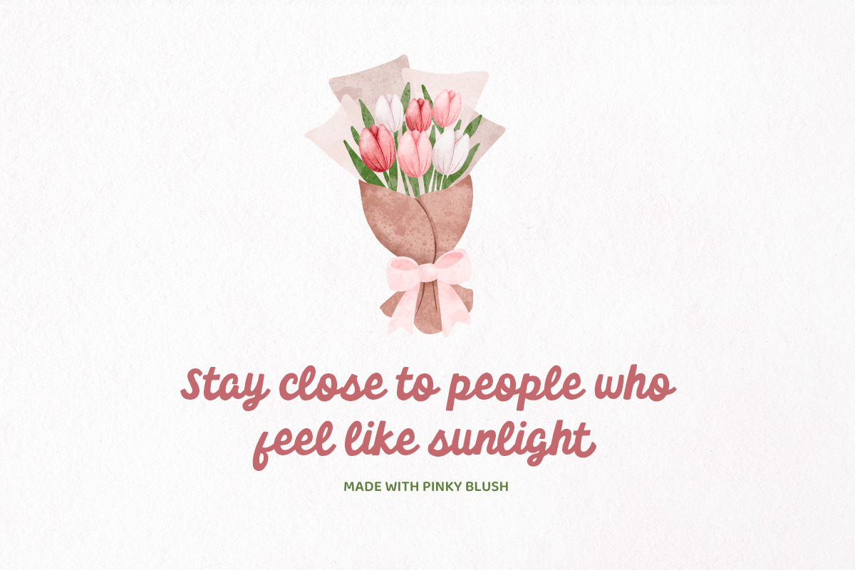 Pinky Blush - Cute Bold Script, a Script Font by Bale Type (Photo 3 of 9)