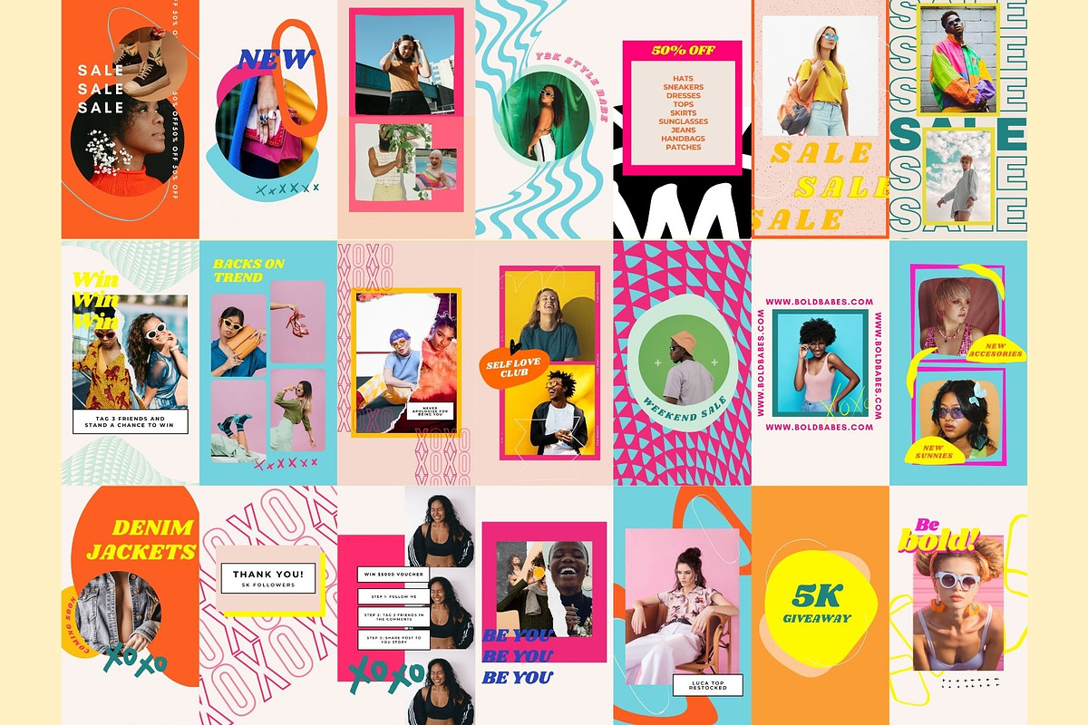 Boldest Instagram Templates CANVA, a Social Media Template by Hell Yeah ...