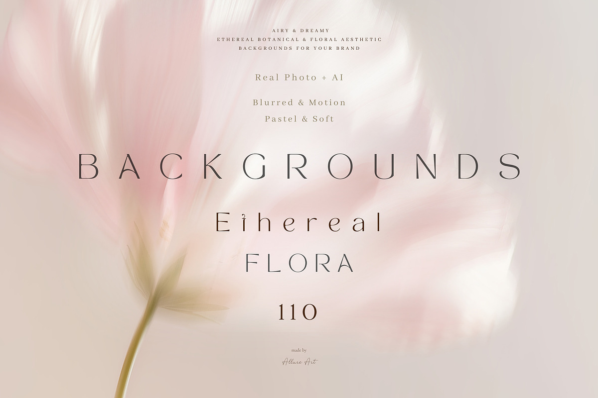 Ethereal Floral Backgrounds Bundle, an Abstract Photo by Allure Art (Photo 1 of 26)