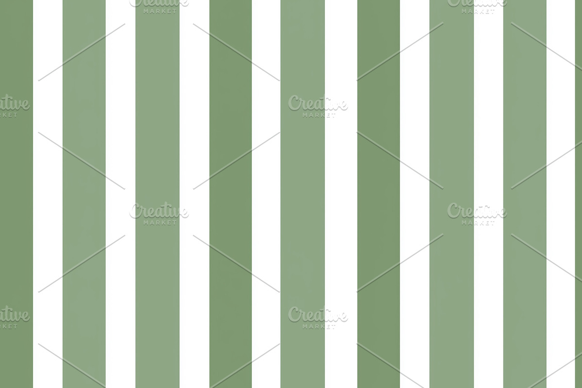Seamless pattern, repeating vertical stripes in sage green and w, a Pattern Graphic by Studio ANNA