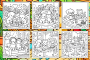 Cozy Quiet Friendship Coloring Book, an Animal Illustration by Design Station (Thumbnail 3 of 3)