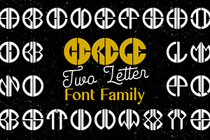 Cilcle TwoLetter - Logo Font