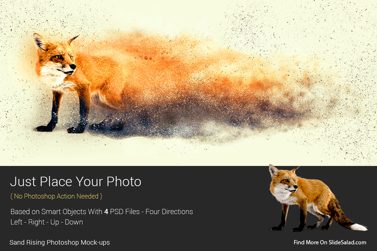Sand Rising Photoshop Mock-ups, an Action Add-On by SlideSalad (Photo 10 of 21)