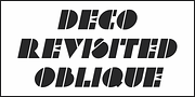 Deco Revisited JNL, a Sans Serif Font by Jeff Levine Fonts (Thumbnail 4 of 5)