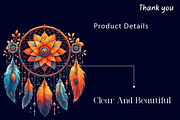 Watercolor Boho Dreamcatcher Clipart, a Work Illustration by Dream Creation (Thumbnail 5 of 5)