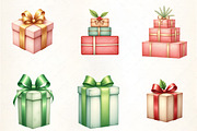 Christmas Present Clipart Bundle, an Illustration by CrexoraLab (Thumbnail 3 of 5)