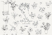 When Spring Begins: Line Art, a Seasonal Illustration by Purple (Thumbnail 7 of 15)
