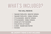 Neutral Boho Shop Banner Templates, a Shopify Template by SunshineStudioBoutique (Thumbnail 2 of 9)