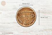 Welcome Floral Door Sign SVG Bundle, a Decorative Illustration by svgocean (Thumbnail 11 of 16)