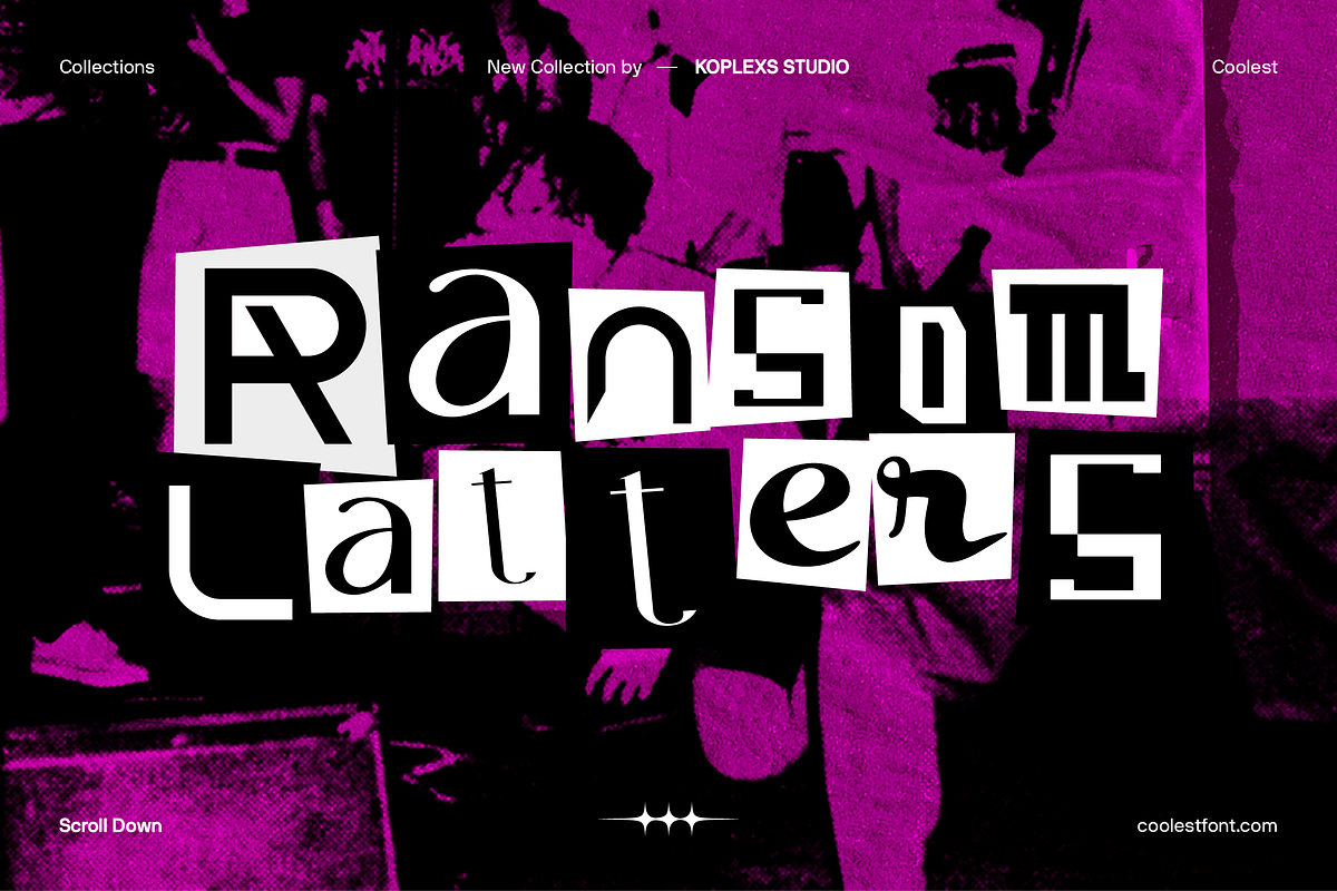 Ransom Latters Font, a Handwritten Font by Koplexs Studio (Photo 1 of 10)