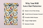 Watercolor Ink Floral Patterns, a Pattern Graphic by Ninterints (Thumbnail 4 of 11)