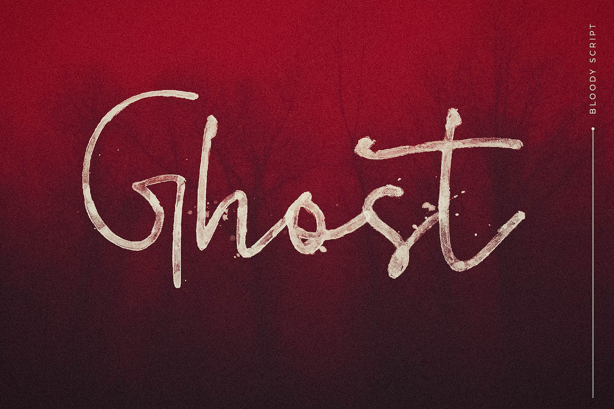 Bloody Script SVG Font preview 7