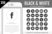 150 Clean Social Media Icons, an Icon by Designs By Alfredo (Thumbnail 3 of 5)