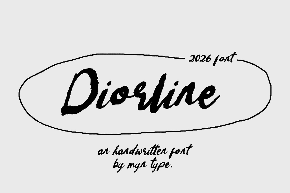 Diorline - Rough Handwritten Font, a Handwritten Font by Myn Type (Photo 1 of 14)