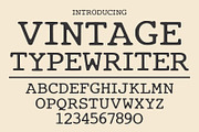 Vintage Typewriter, a Slab Serif Font by Fourteen Letter (Thumbnail 1 of 4)
