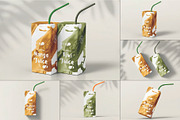 Juice Carton Packaging Box Mockup, a Packaging Mockup by DesignRushMarket (Thumbnail 1 of 15)