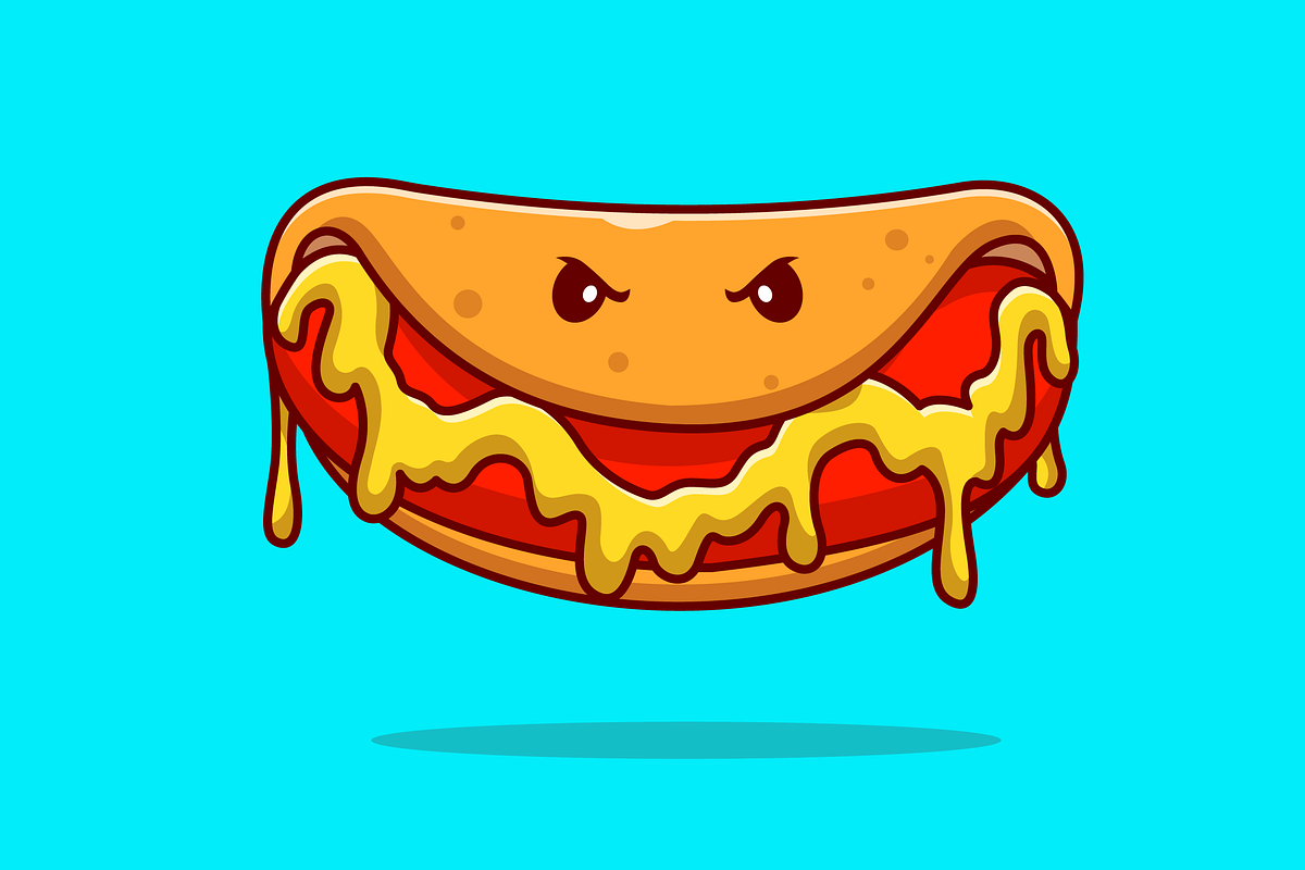 Cute Hotdog Monster Cartoon, a Food Illustration by Catalyst Labs (Photo 3 of 3)