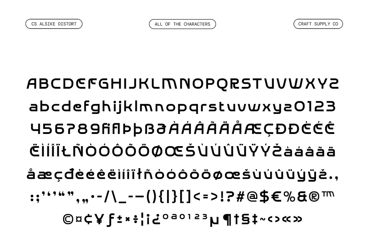 CS Alsike Distort, a Sans Serif Font by Craft Supply Co. (Photo 8 of 8)
