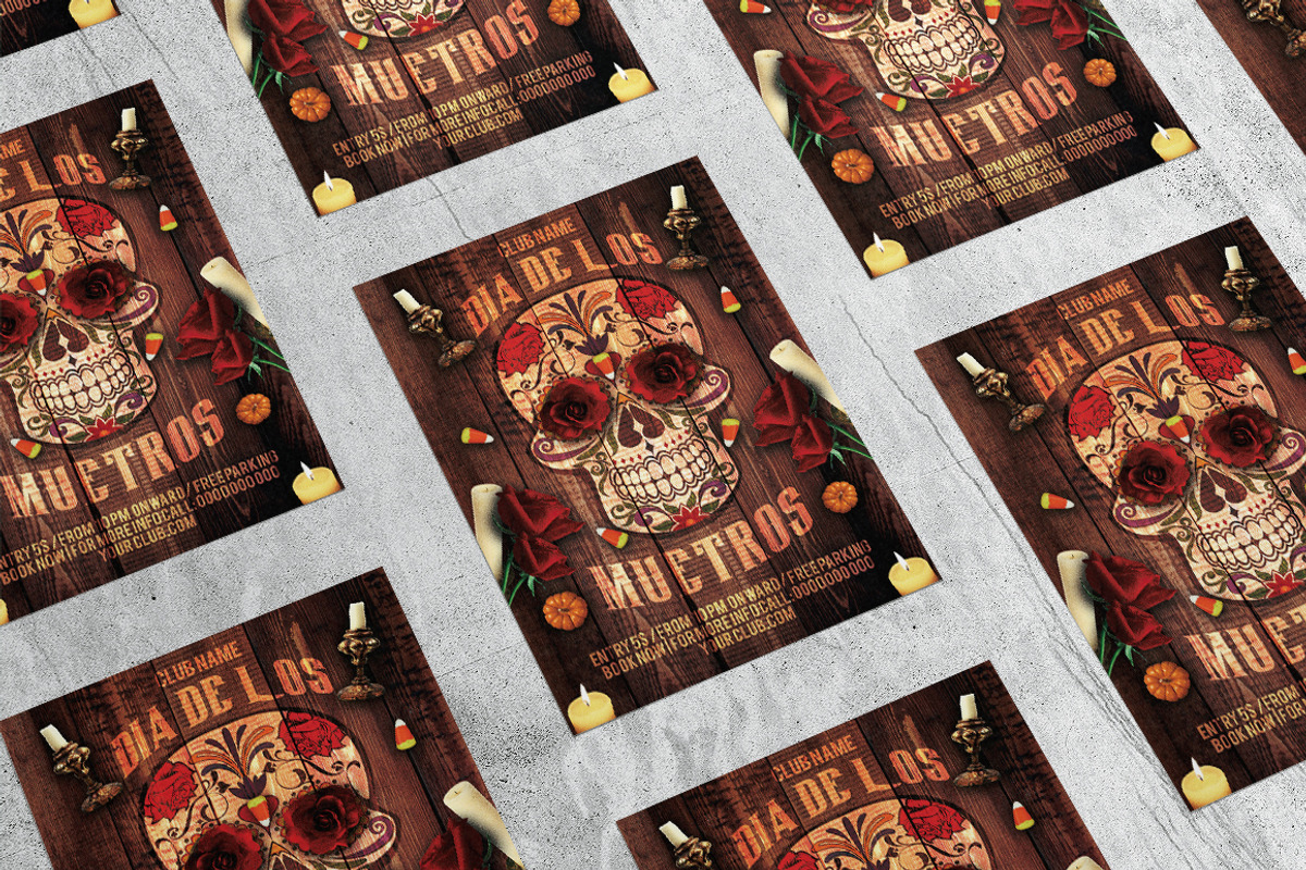 Dia De Los Muertos 2, a Flyer Template by What a Story (Photo 4 of 5)