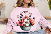 Spring Flower Basket Clipart Bundle, an Illustration by Canvas Craft (Thumbnail 4 of 7)