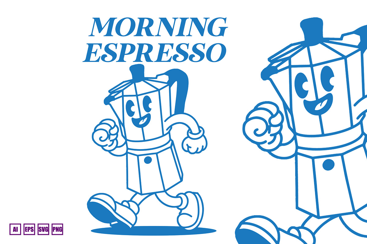 Morning Espresso, a Food Illustration by kalehstudio