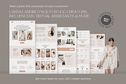 UGC Website Template for Canva, a Landing Page Template by vectorocean (Thumbnail 6 of 11)