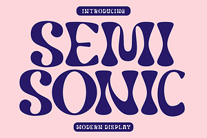 Semisonic - Modern Display Font