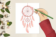 Boho Nursery Baby Clipart Bundle, a Seasonal Illustration by RobertsArt (Thumbnail 4 of 7)