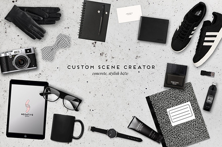 Stylish b&w custom scene creator