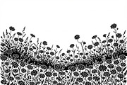 60 Daisy Flower Field Silhouette, a Seasonal Illustration by Amazin_art (Thumbnail 36 of 36)