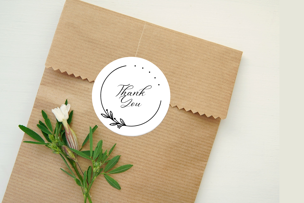 ThankYou Stickers_SmallBusiness, a Stationery Template by KreyaParekh (Photo 2 of 6)