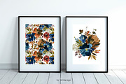 Ginger Ale Watercolor Flowers PNG, a Decorative Illustration by whiteheartdesign (Thumbnail 6 of 7)