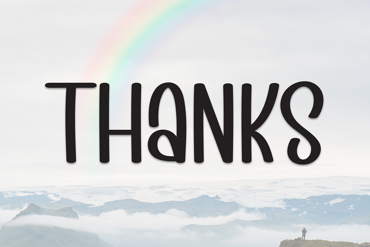 Rainbow Memories | Script Font, a Script Font by Scratchones (Photo 8 of 8)