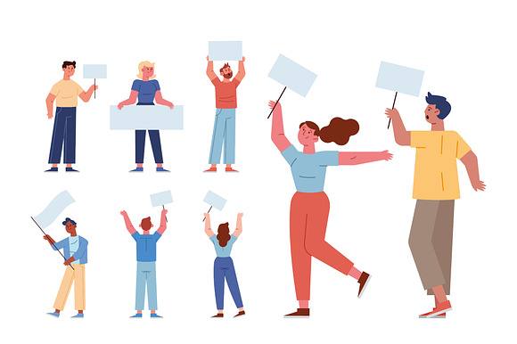 Protest & Activism People Set preview 2