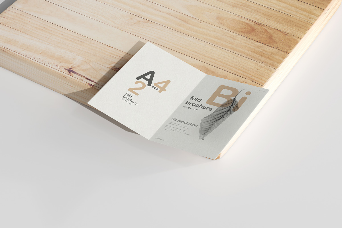 A4 Size Bi-Fold Brochure Mockup, a Print Template by pmvch (Photo 5 of 20)