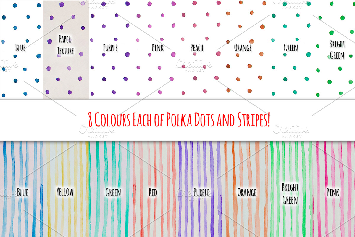 Seamless Watercolor Pattern Bundle, a Pattern Graphic by Violet LeBeaux (Photo 2 of 5)