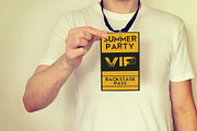 Summer Party VIP pass, a Card Template by Konakchiev (Thumbnail 3 of 3)