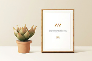 Portrait Frame Mockup, a Product Mockup by zpackcreative