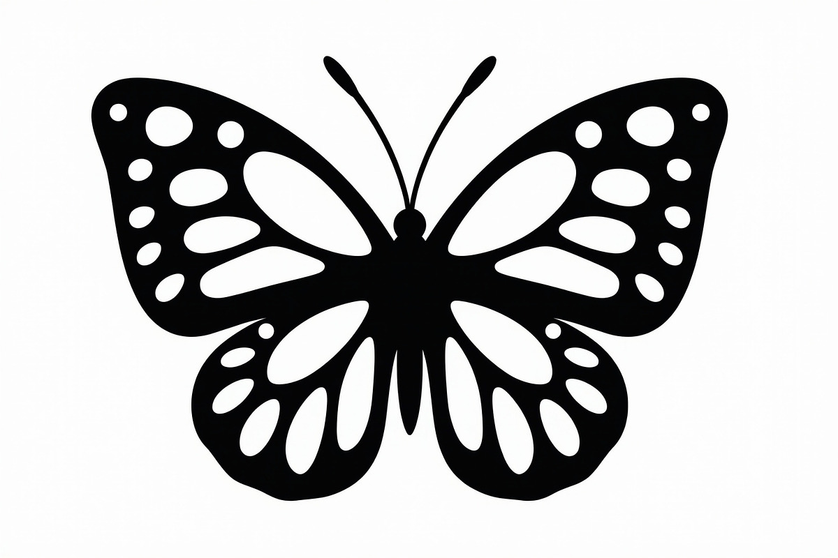 butterfly laser cut design, an Illustration by Creativeshirt (Photo 3 of 13)
