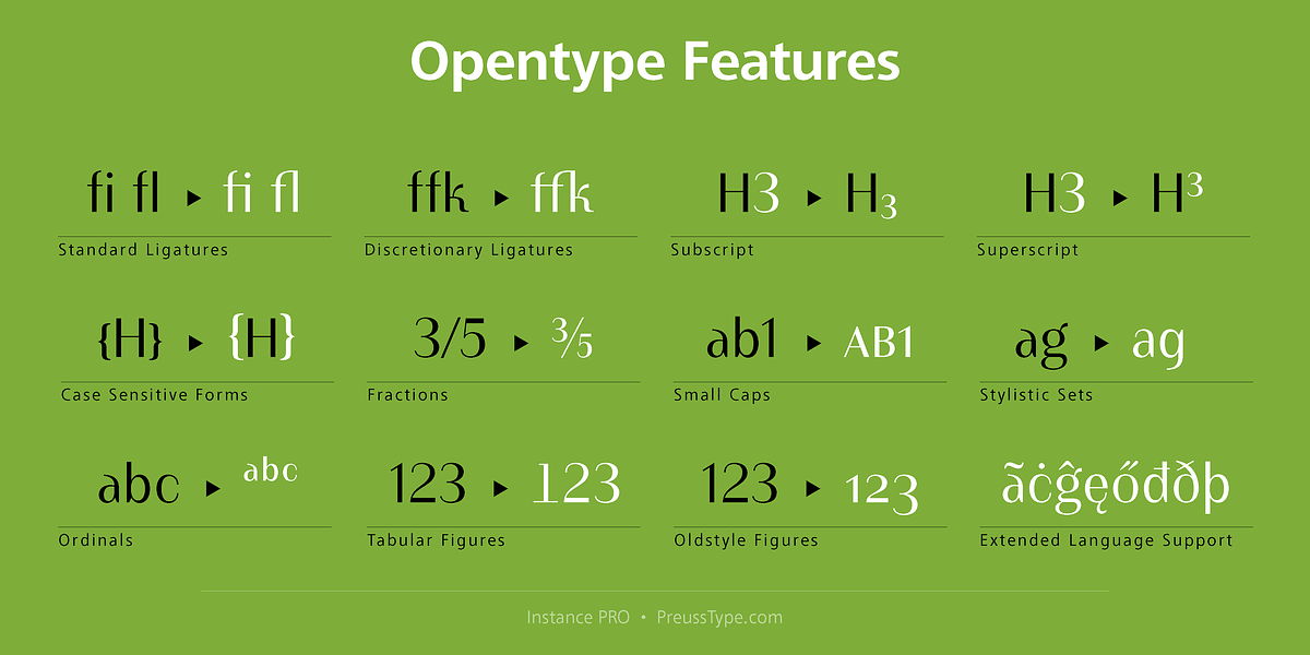 Instance PRO, a Sans Serif Font by preussTYPE (Photo 4 of 9)