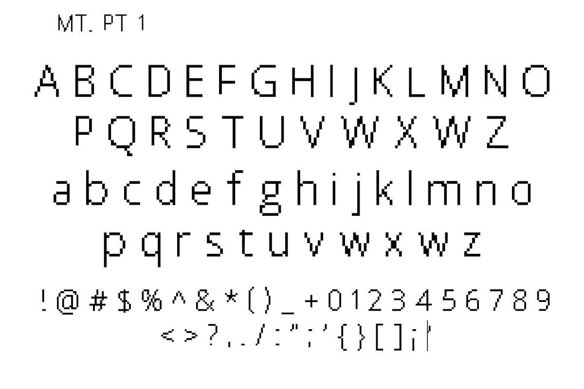 Pixel Sans Font Family MT, 1,3, a Sans Serif Font by cromatixclassroom (Photo 7 of 8)