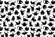 Zen Cats Yoga Asana Poses, a Pattern Graphic by Iconka (Thumbnail 7 of 7)