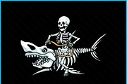 Halloween Shark Skeleton SVG PNG, an Object Graphic by Creativeusart (Thumbnail 2 of 4)