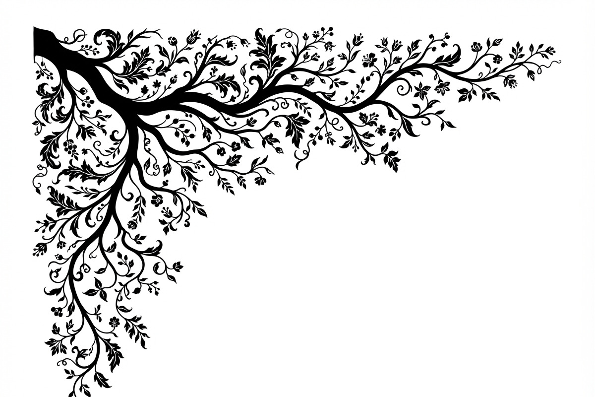 50 Tree Branch Corner Silhouette, a Decorative Illustration by Amazin_art (Photo 17 of 27)