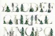 Watercolor forest., an Animal Illustration by TaPilipa (Thumbnail 7 of 10)
