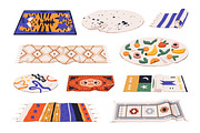 Floor carpets, rugs, mats set, an Object Illustration by Good Studio (Thumbnail 1 of 7)