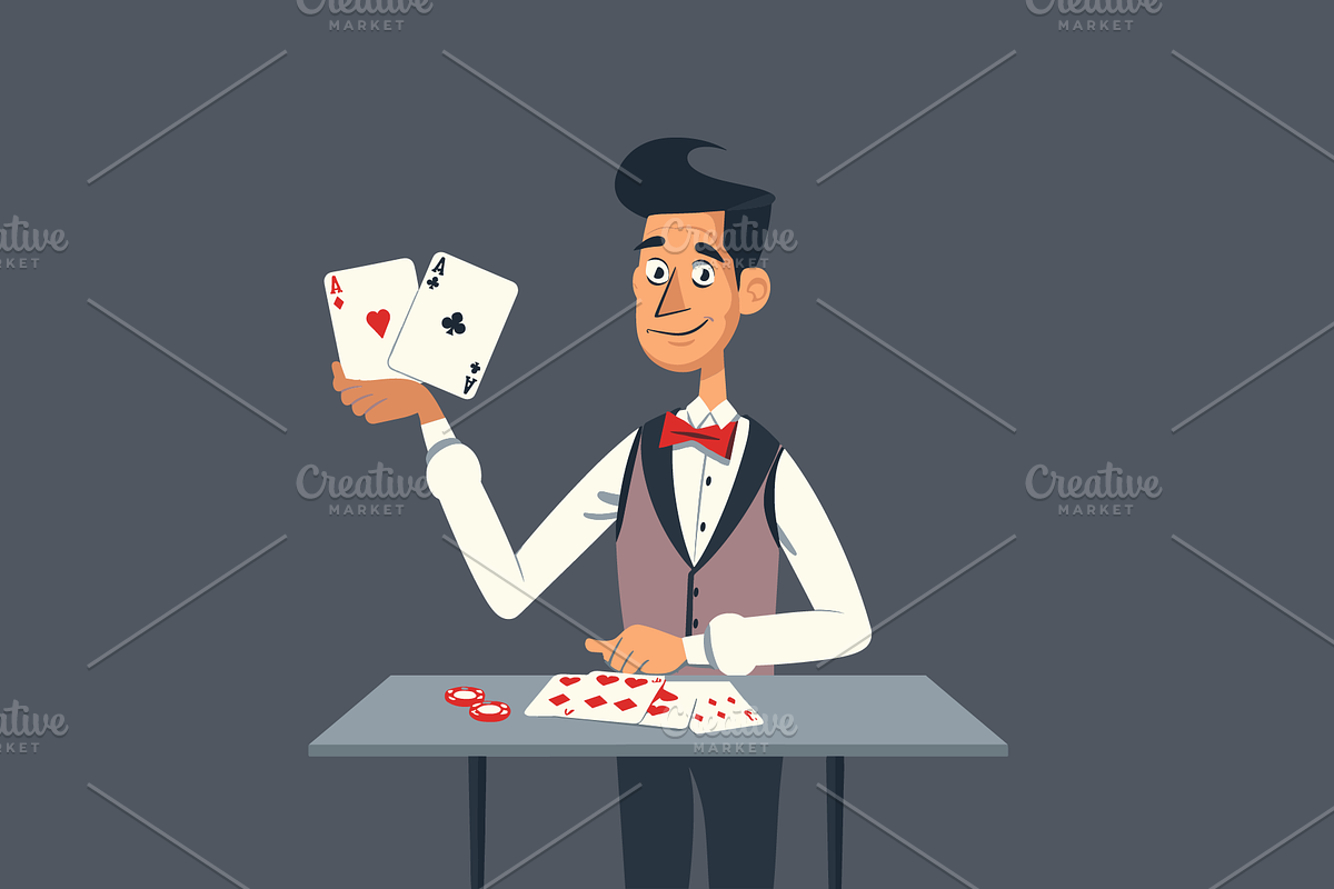Casino Game and Gambling Illustrated, an Illustration by billpaxton.next (Photo 9 of 22)