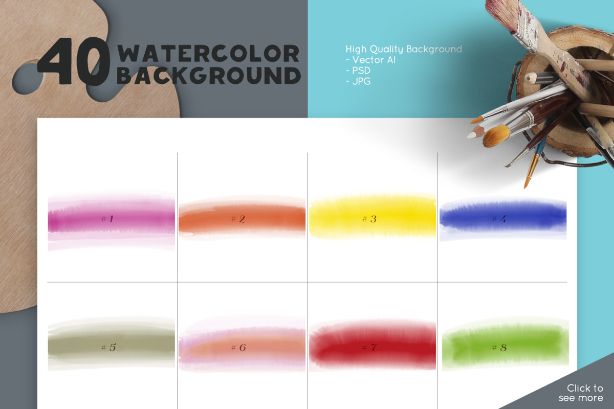 Watercolor/DesignElements Collection, a Texture Graphic by SonneLeo (Photo 4 of 10)