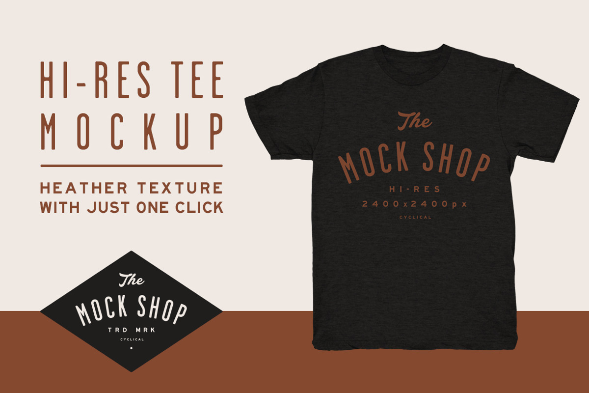 TMS Pro: Crew Neck Tee Mockup, a Shirt Mockup by The Mock Shop (Photo 3 of 3)