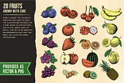 Fruits and Vegetables Illustrations, an Illustration by Heritage Type Co. (Thumbnail 3 of 8)